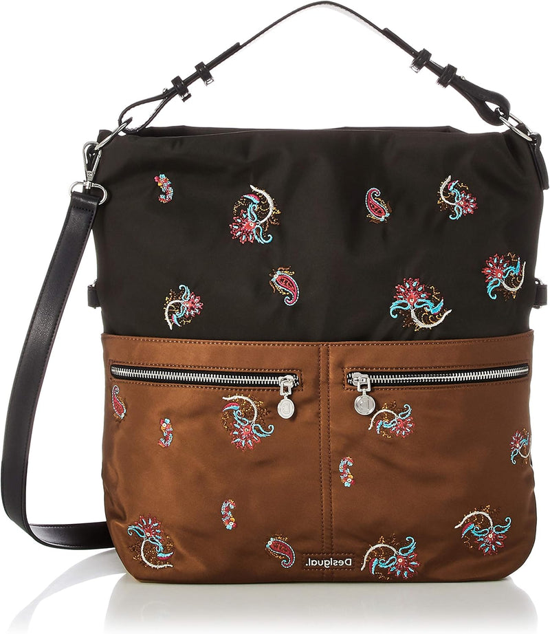 Desigual Bindi Pekin Shoulder Bag Caqui