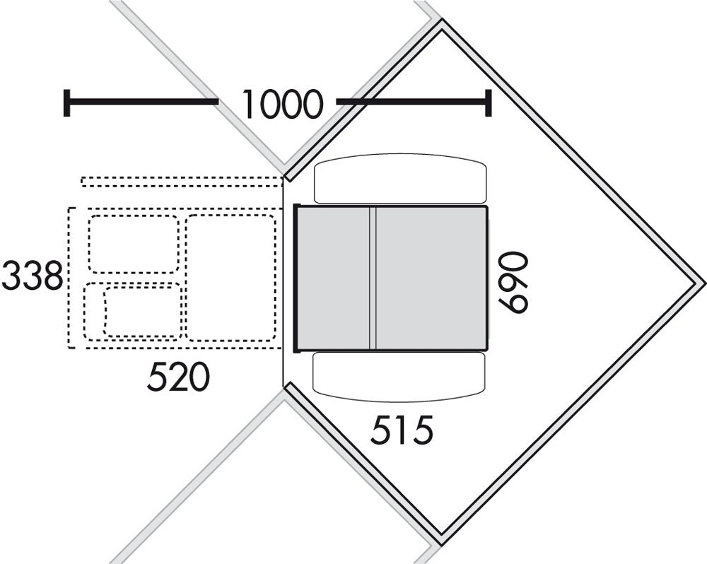 Naber Corner Boy 2 Abfallsammler/Trennsystem/Mülleimer 801.2.083