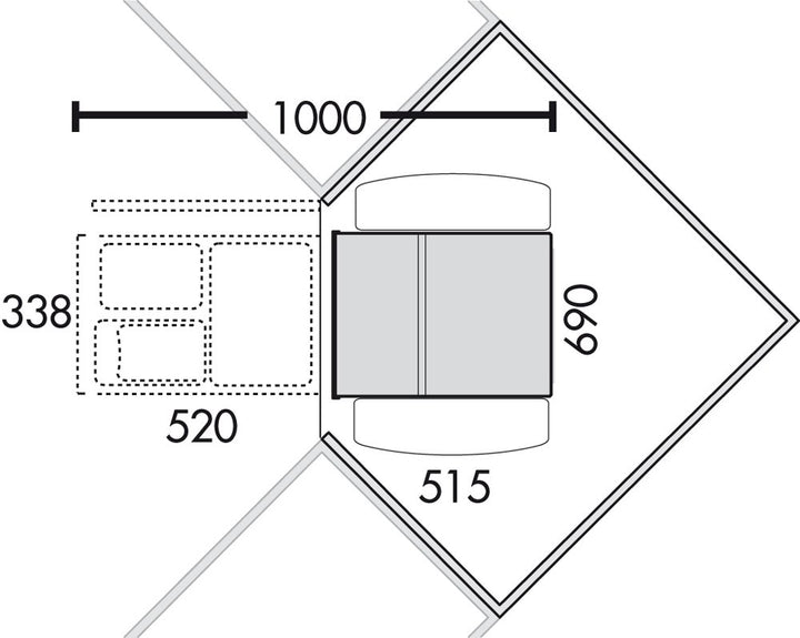 Naber Corner Boy 2 Abfallsammler/Trennsystem/Mülleimer 801.2.083