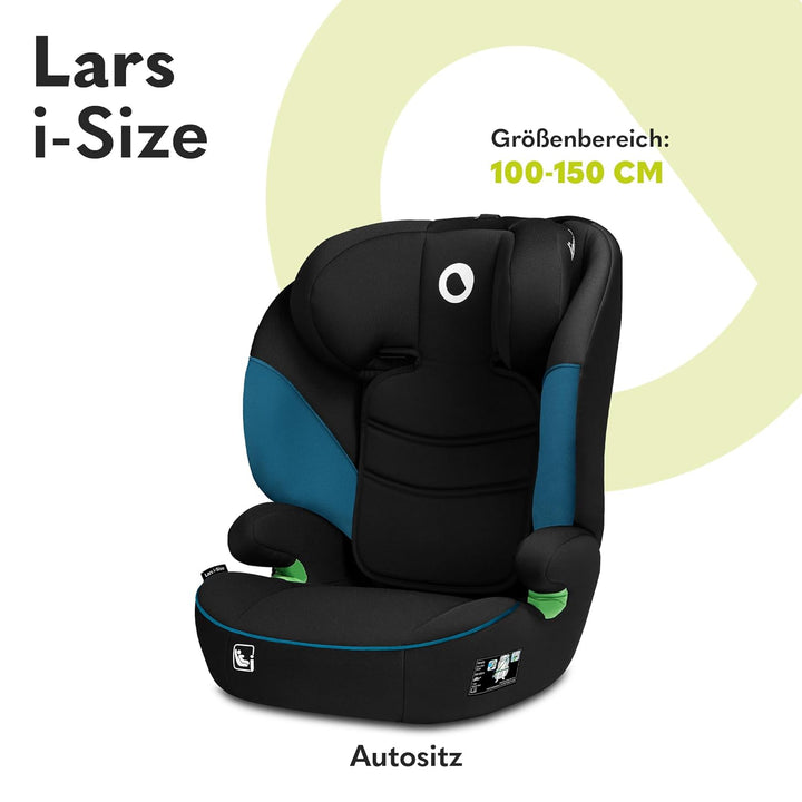 LIONELO LARS i-Size Kinderautositz 100–150 cm, Gruppe 2 3, Seitenschutz 10 Grad, Kopfstützenverstell