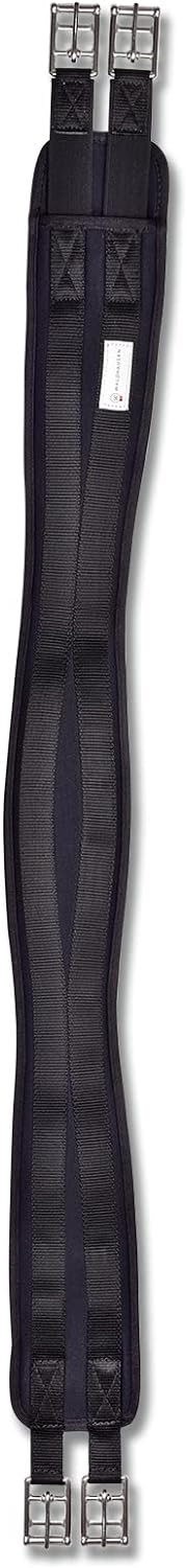 WALDHAUSEN Sattelgurt Neopren mit Gel Schwarz Länge 120 cm, Schwarz Länge 120 cm