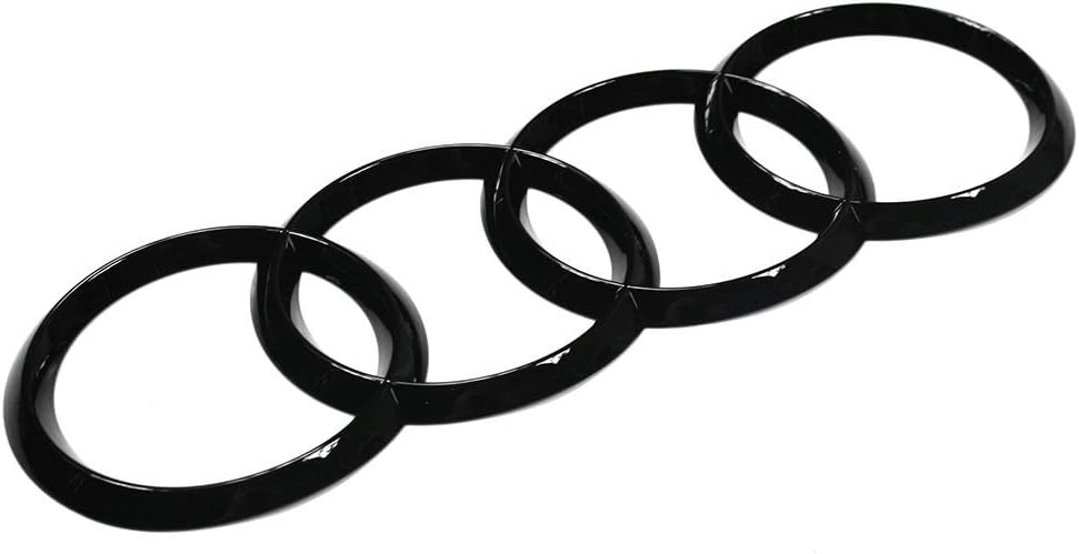 Audi 4K8071802 Zeichen Ringe Black Edition Emblem Blackline Logo Schwarz