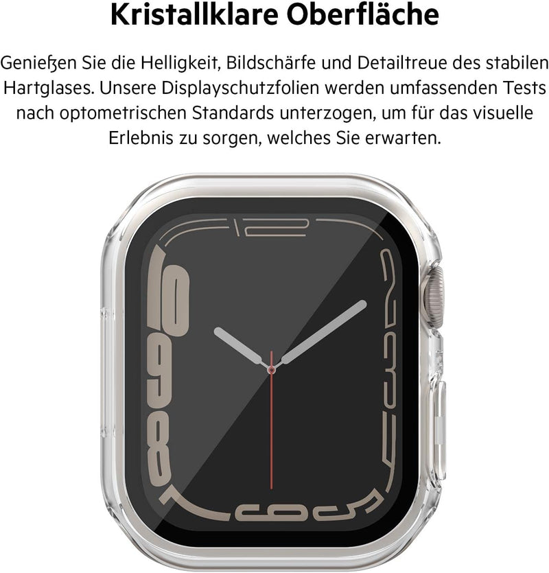 Belkin ScreenForce Apple Watch 41mm, 40 mm Series 8, SE, 7, 6, 5, 4 Bumper-Case mit integriertem Har