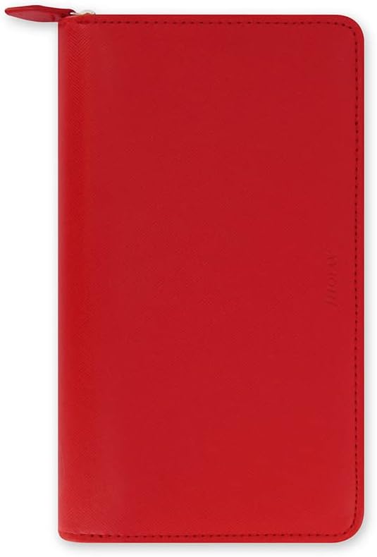 Filofax 22534 Organizer Compact Saffiano Zip, poppy rot, rot