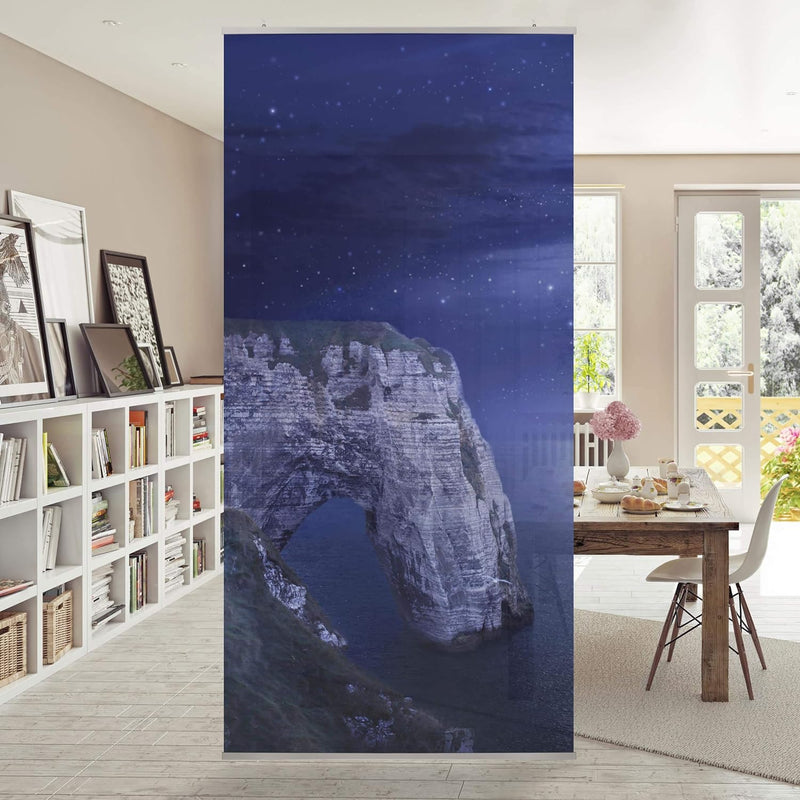 Bilderwelten Raumteiler Night Cliffs 250x120cm ohne Halterung 250x120cm without hanger, 250x120cm wi