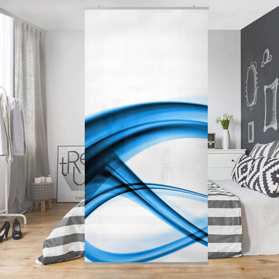 Bilderwelten Raumteiler Blue Element 250x120cm inkl. transparenter Halterung 250x120cm incl. transpa