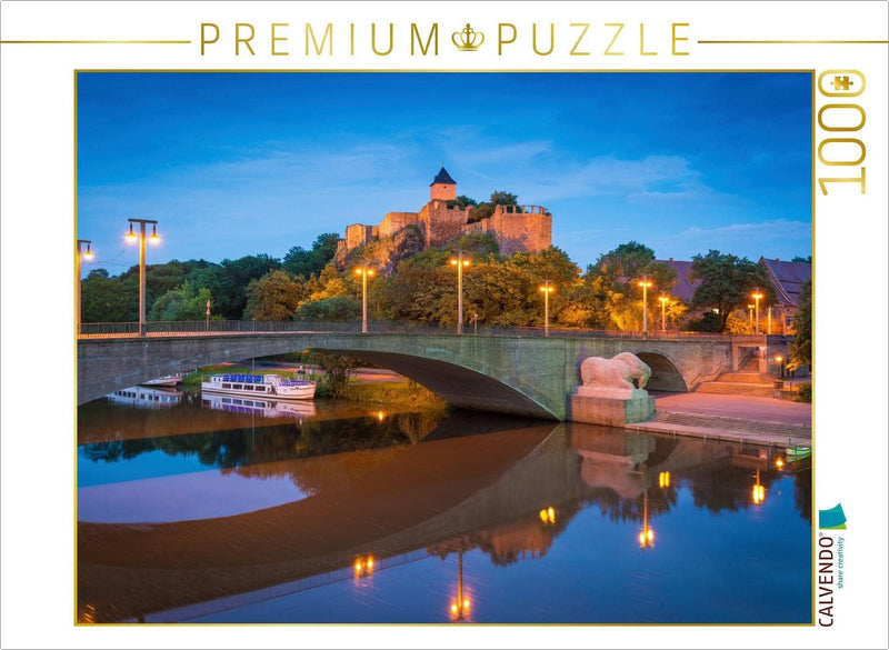 CALVENDO Puzzle Burg Giebichenstein in Halle 1000 Teile Lege-Grösse 64 x 48 cm Foto-Puzzle Bild von