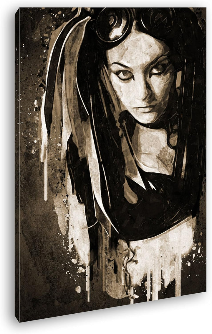 deyoli Gothic - Illustration Format: 80x60 Effekt: Sepia als Leinwandbild, Motiv fertig gerahmt auf