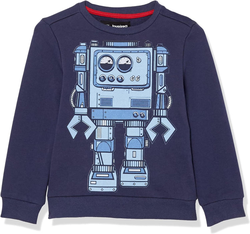 Desigual Jungen Sweat_guille Sweatshirt 3-4 Jahre Blau, 3-4 Jahre Blau