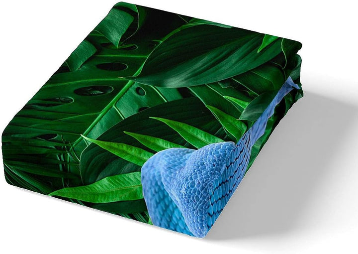 Loussiesd Schlange Bettbezug Set Tierwelt Dekor Bettwäsche Set 135x200cm für Kinder Jungen Mädchen 3
