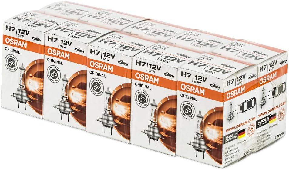 Osram 64210L-BD Original Line, H7, Longlife, Halogen-Scheinwerferlampe, 12V, 10er Pack 10x H7 ORIGIN