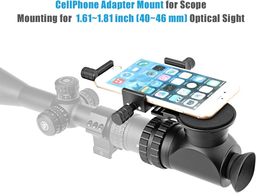 Forevercam Universal Handy-Teleskop-Adapter-Halterung, Smartphone-Aluminium-Clip für Unterstützung v