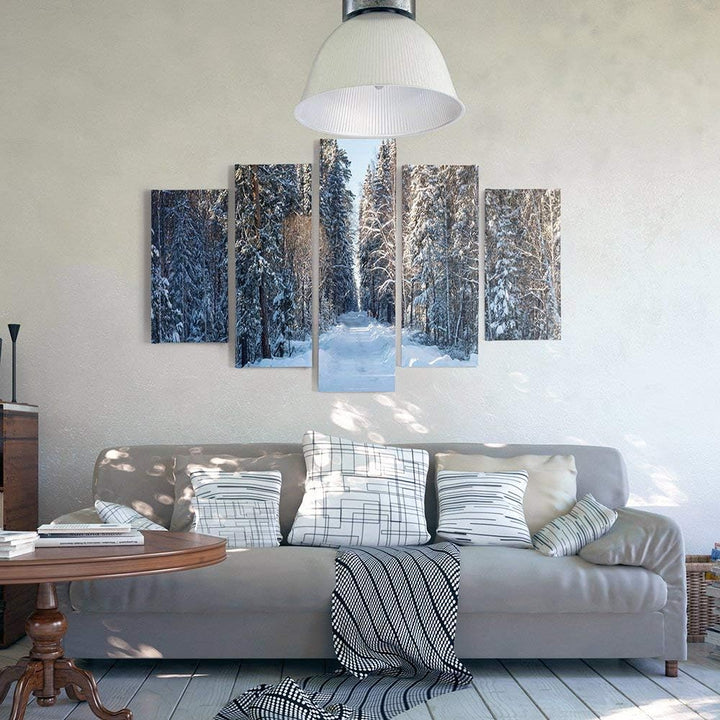 Feeby. Leinwandbild - 5 Teile - Bilder, Wand Bild, Wandbilder, Kunstdruck XXL, 5-Teilig, Typ A, 200x