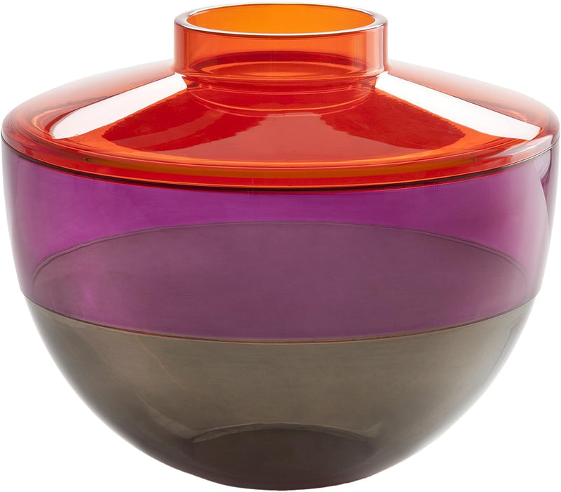Kartell 122122 Vase Shibuya, bunt Arancio/ Viola/ Fumè, Arancio/ Viola/ Fumè