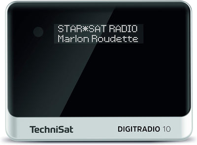 TechniSat DIGITRADIO 10 - DAB+ Digitalradio Adapter (OLED-Display, Bluetooth, Fernbedienung, Wecker,