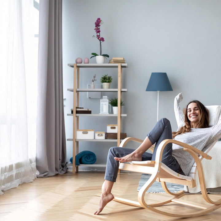 Relaxdays Aufbewahrungskorb Bambus, 3er Set, Badezimmerkorb mit Griff, 3 Grössen, Organisationsbehäl