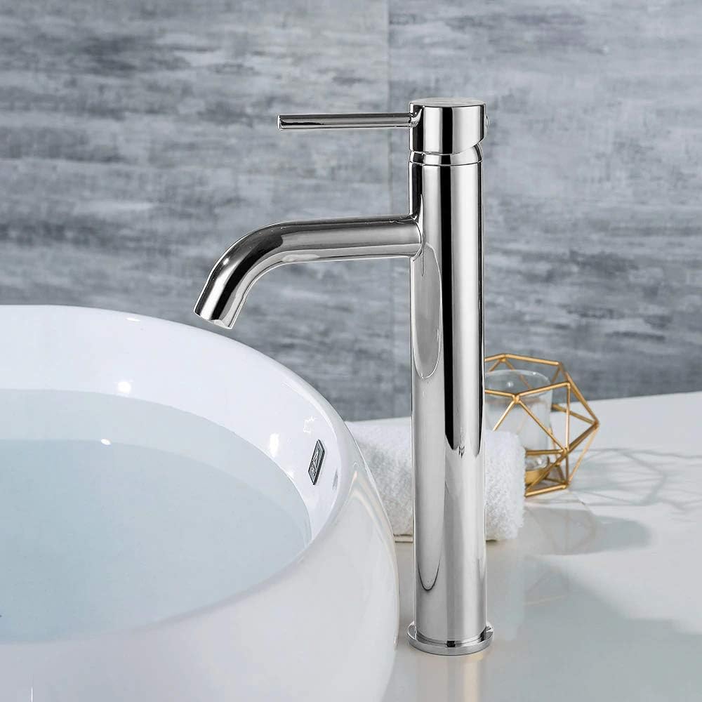 VBChome Waschbecken Armatur hoch Bad Wasserhahn Waschtisch Badarmatur Waschbeckenamatur Waschtischmi