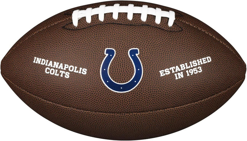 Wilson American Football NFL TEAM LOGO, Offizielle Grösse, Mischleder OFFICIAL Indianapolis Colts, O