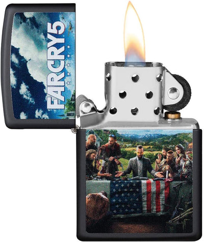 ZIPPO 49244 – Sturmfeuerzeug, Far Cry ® 5, Color Image, Black Matte, nachfüllbar, in hochwertiger Ge