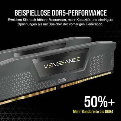 Corsair VENGEANCE DDR5 RAM 64GB (2x32GB) 5200MHz CL40 AMD EXPO iCUE Kompatibel Computer Speicher - G