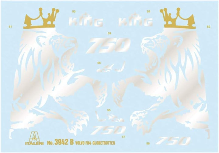 Italeri 3942S Volvo Lancia 1:24 FH4 Globetrotter/Medium Roof, originalgetreue Nachbildung, Modellbau