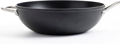 KitchenAid Forged Hardened Wok (30cm/5L), Antihaftbeschichtet, 3-lagig aus deutscher Entwicklung, Ed