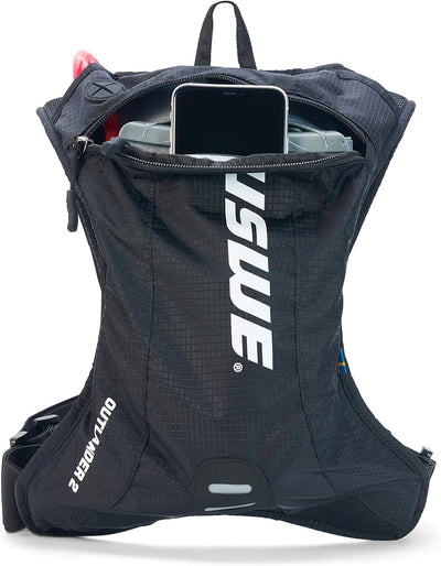 USWE Unisex – Erwachsene Outlander Trinkrucksack Unisize Schwarz, Unisize Schwarz