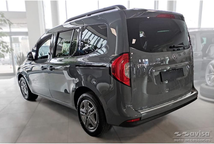 Avisa Edelstahl Heckstossstangenschutz kompatibel mit Mercedes Citan (W420) Box/Tourer 2021- 'Ribs'