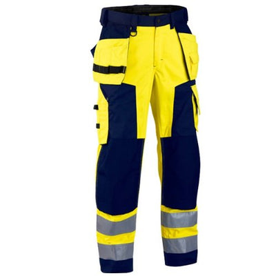 Blakläder High Vis Handwerker 15681811, Arbeitshose, Gelb/Marineblau, Grösse D116 D116 Gelb/Marinebl