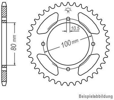 Kettensatz/Kettenkit GZ 125 Marauder, 1998-2011, Typ AP, DID X-Ring (VX gold&black) extra verstärkt