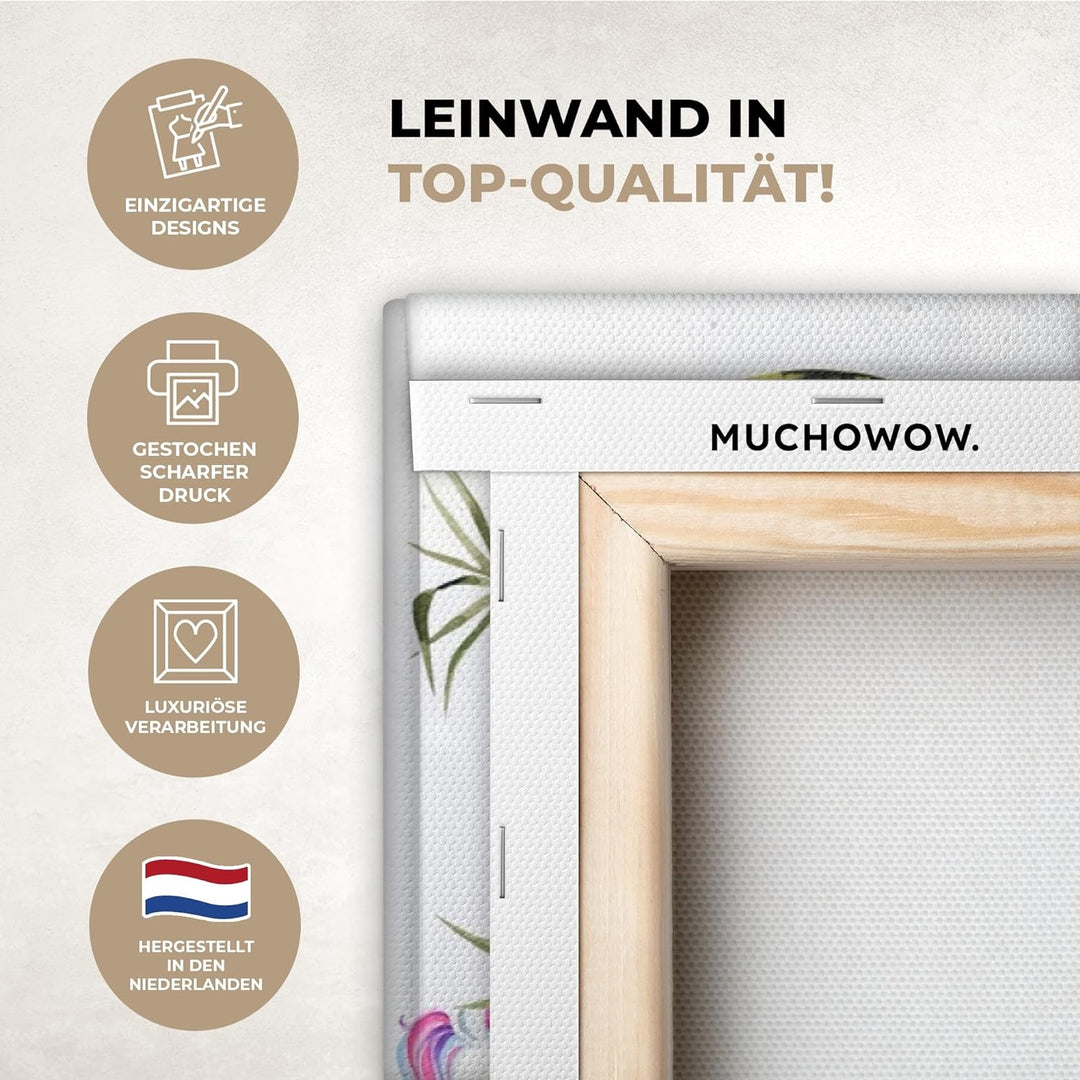 MuchoWow© Leinwände Gross 120x80 cm XXL Wall Decoration Bilder Kinderzimmer Mädchen Pictures Canvas