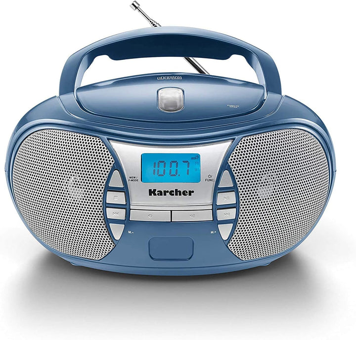 Karcher RR 5025-C tragbares CD Radio (CD-Player, Boomboxen, UKW Radio, Batterie/Netzbetrieb, AUX-In)