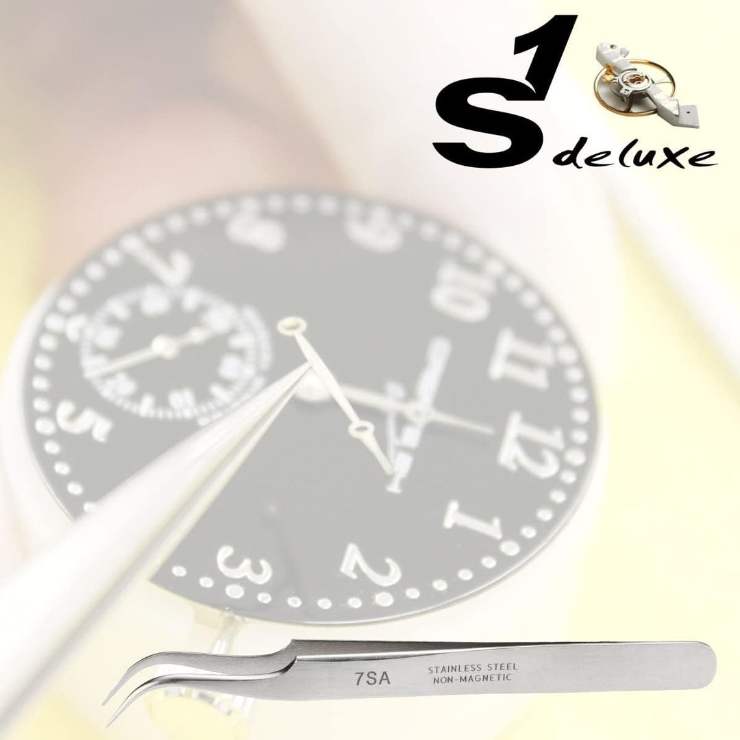 7 SA Pinzetten für die Uhrenreparatur von S1 Deluxe© - Uhrmacherpinzetten - Uhrenwerkzeug