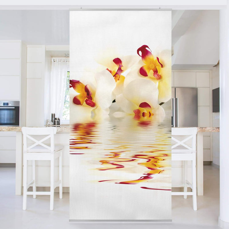 Bilderwelten Raumteiler Vivid Orchid Waters 250x120cm ohne Halterung 250x120cm without hanger, 250x1