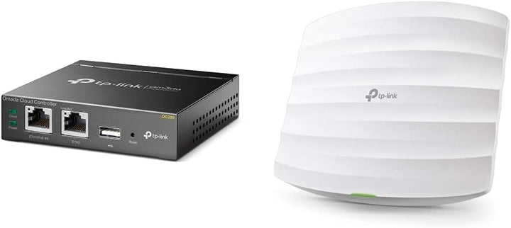 TP-Link EAP225 AC1350 WLAN Access Point (Dualband 1350 Mbit/s mit MU-MIMO)weiss & OC200 Omada Hybrid