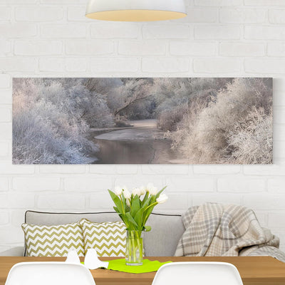 Bilderwelten Leinwandbild - Winter Song - Panorama Quer, 40cm x 120cm, 40cm x 120cm