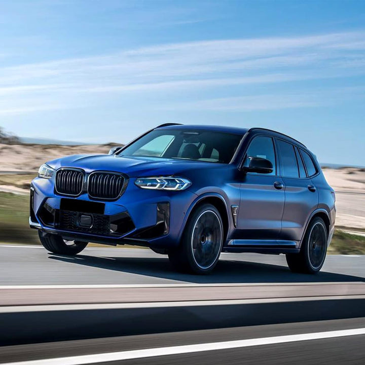 YIUBCZOQI G01 Kühlergrill für BMW X3 G01 2018-2021 X4 G02 2019-2021 Nieren Doppelsteg Sport Glanz Sc