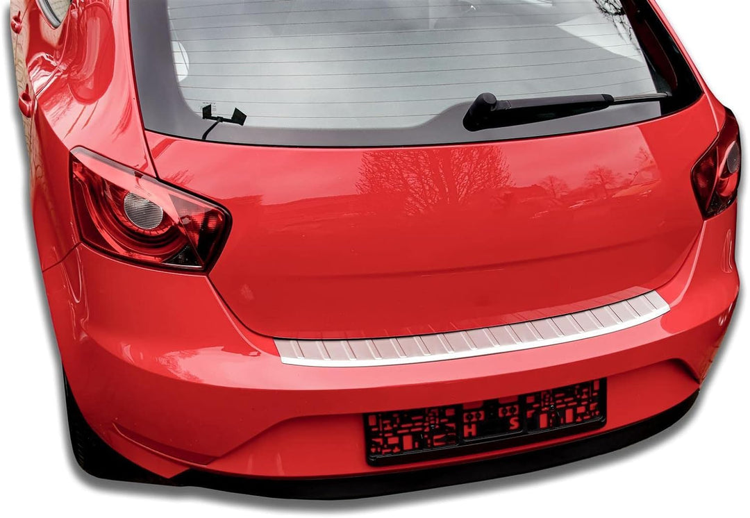 Ladekantenschutz Edelstahl MATT kompatibel für SEAT IBIZA 4trg | 2012-2017 | mit Abkantung | premium