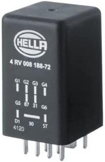HELLA 4RV 008 188-721 Steuergerät, Glühzeit - 12V - 9-polig - nachglühfähig - Zylinderanzahl: 4