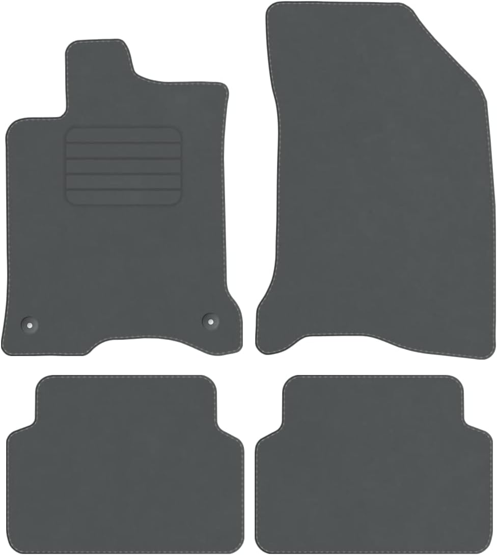 Veloursfussmatten Automatten Velourmattenset für Renault Laguna II Grandtour Bj. 2001 – 2007 Mit Abs