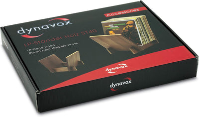 Dynavox LP-Ständer ST40, Aufbewahrungs-Box für Vinyl-Schallplatten aus Kiefernholz, für bis zu 40 LP