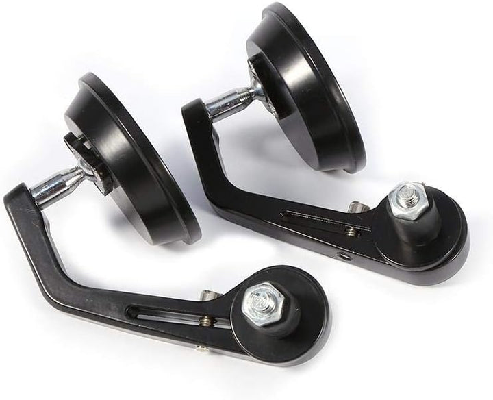 Motorrad Lenker Rückspiegel, 1 Paar 7/8 Zoll Rückansicht Universal Runder Motorrad Rückspiegel Chrom