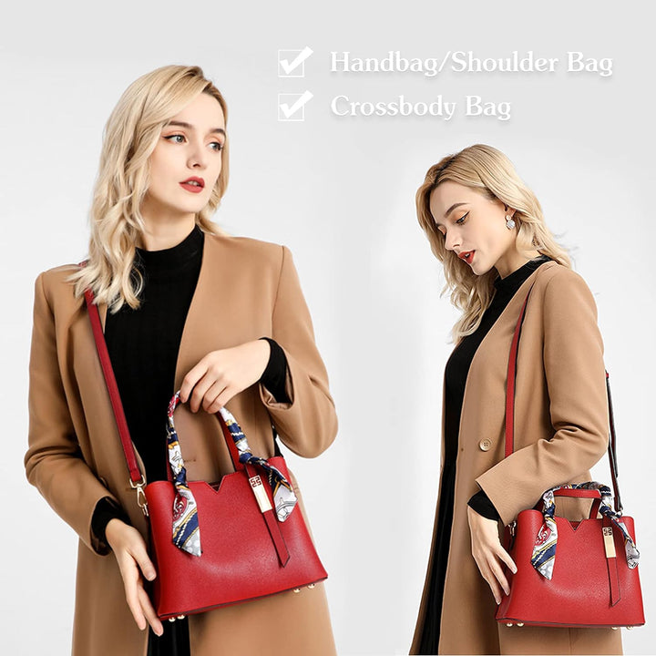 PORRASSO Damen Handtasche Mode Henkeltasche Schultertasche Wasserdicht Umhängetasche Beuteltasche To