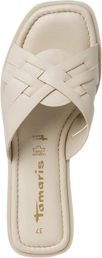 Tamaris Damen Pantolette 1-1-27123-20 normal 42 EU Beige, 42 EU Beige