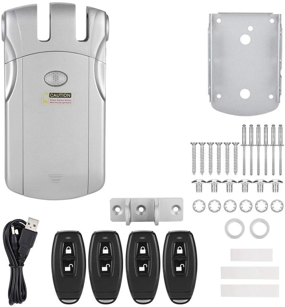 MAGT Wafu Lock Elektronisches Haustürschloss, Wireless Security Unsichtbares schlüsselloses Türschlo