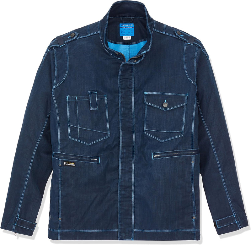 Cofra V470-0-02.Z54 Arbeitsjacke "Vizela", marineblau / hellblau, Grösse 54 54 NAVY / BLUE, 54 NAVY