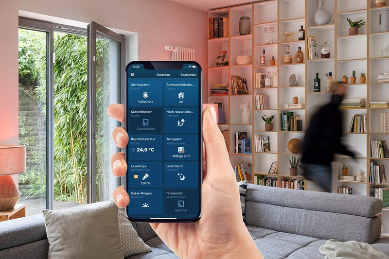 Bosch Smart Home Tür-/Fensterkontakt, Alarmanlage, Einbruchschutz, kompatibel mit Apple HomeKit, Bat