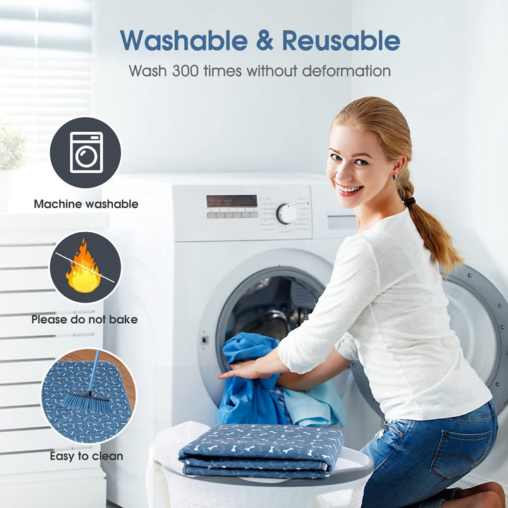 Waschbar Haustier-Urinunterlage, Hygieneunterlagen für Haustier, 90*80cm Wasserdichter Haustier Matt