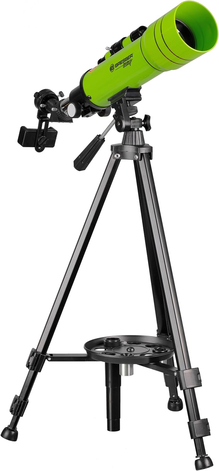 Bresser Junior Kinder-Teleskop Einsteiger 70/400, astronomisches Linsen-Teleskop für Kinder ab 8 Jah