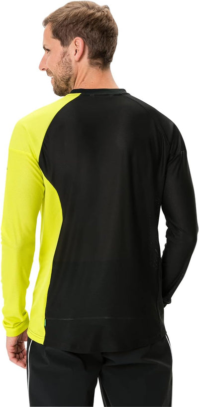 VAUDE Herren Men's Moab Ls T-Shirt Vi T-Shirt S Bright Green/Black, S Bright Green/Black